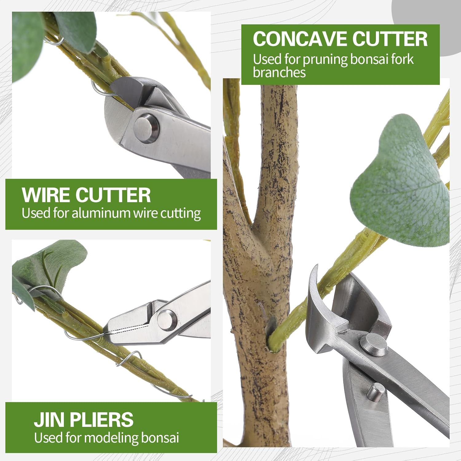 Concave Branch Cutter - Juego de Herramientas Profesionales para Bonsái,