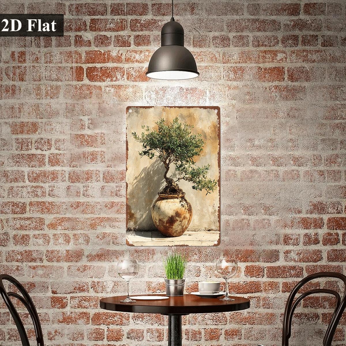 Letrero metálico vintage con i - Bonsai Garden Wall reseña y precio