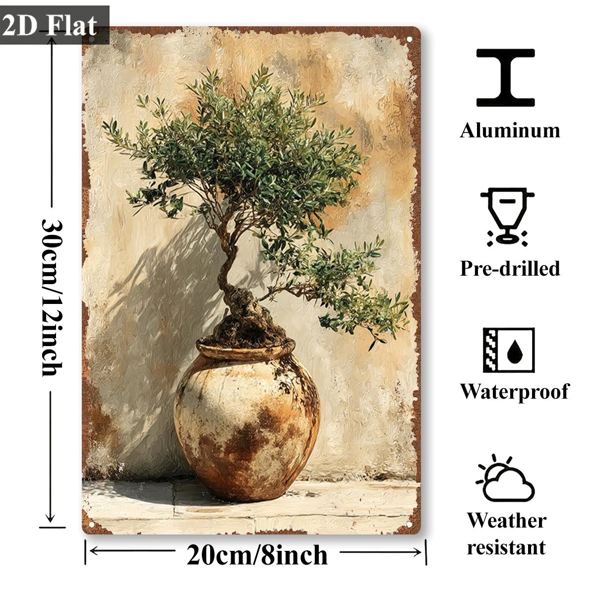 Letrero metálico vintage con i - Bonsai Garden Wall reseña y precio