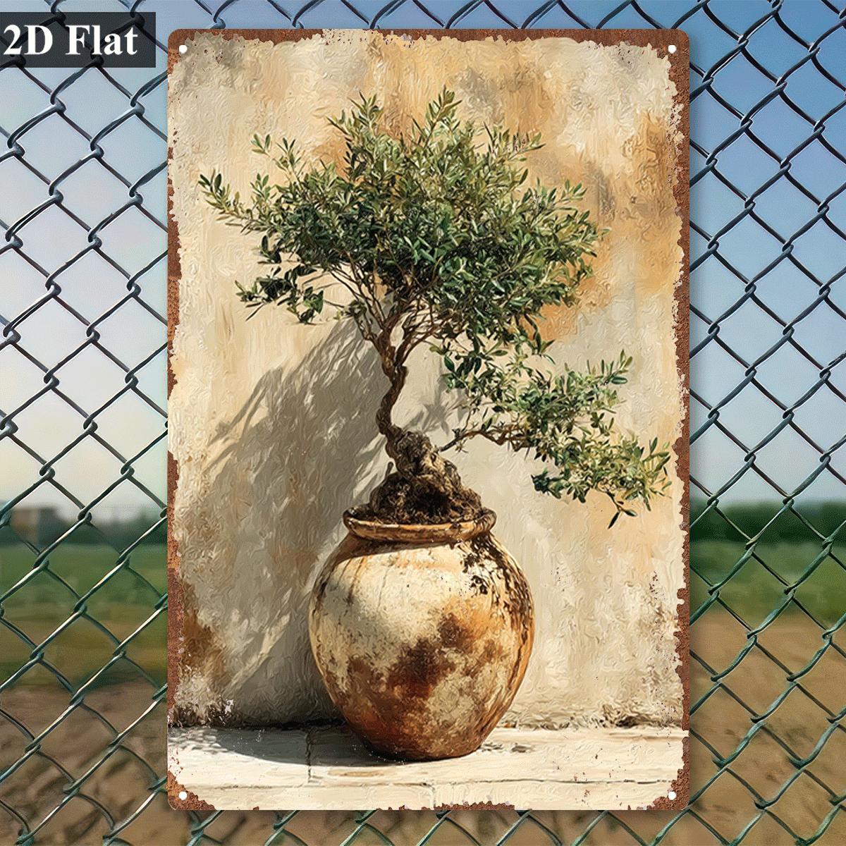 Letrero metálico vintage con i - Bonsai Garden Wall reseña y precio