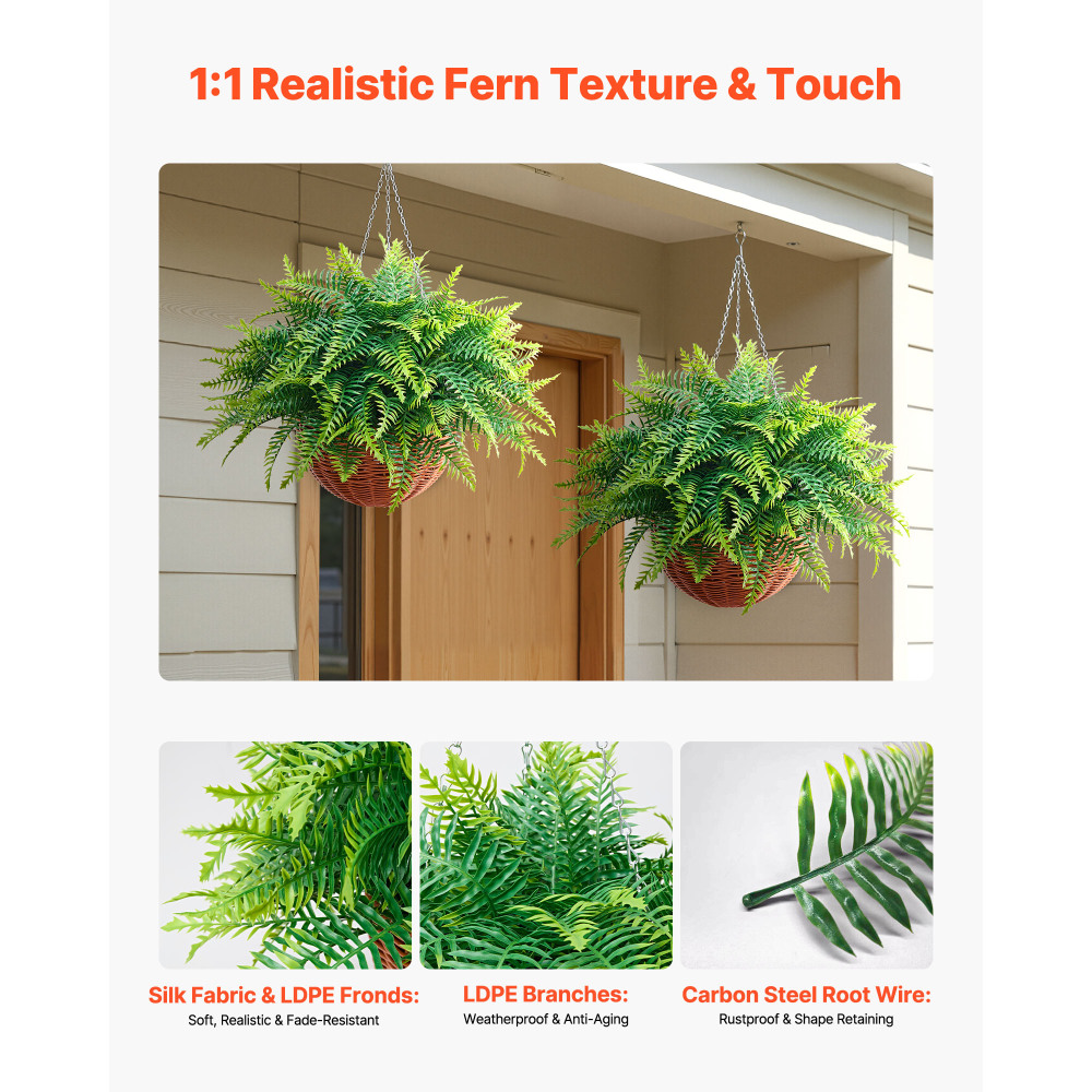 Helechos Artificiales, 2 Pieza - Bonsai Garden Wall reseña y precio