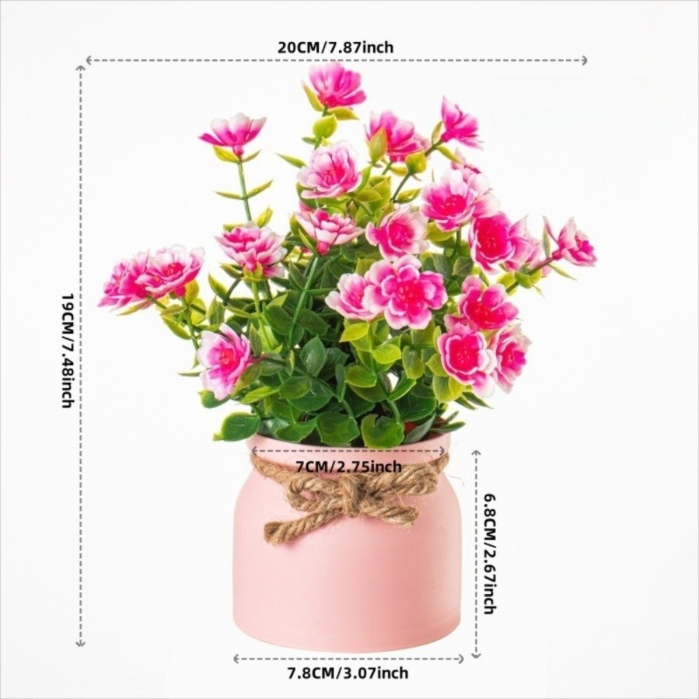 Nuevas flores falsas en maceta - Bonsai Garden Pot reseña y precio