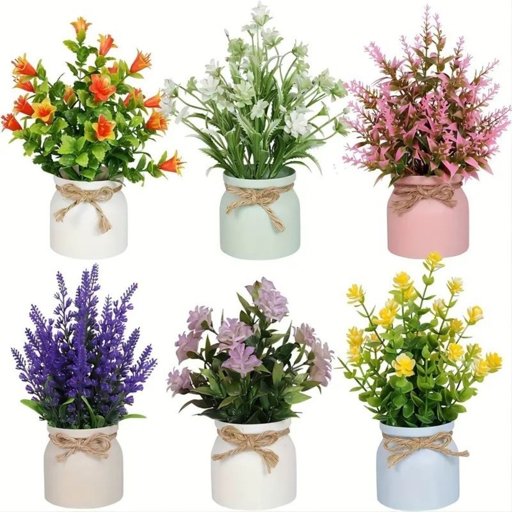 Nuevas flores falsas en maceta - Bonsai Garden Pot reseña y precio