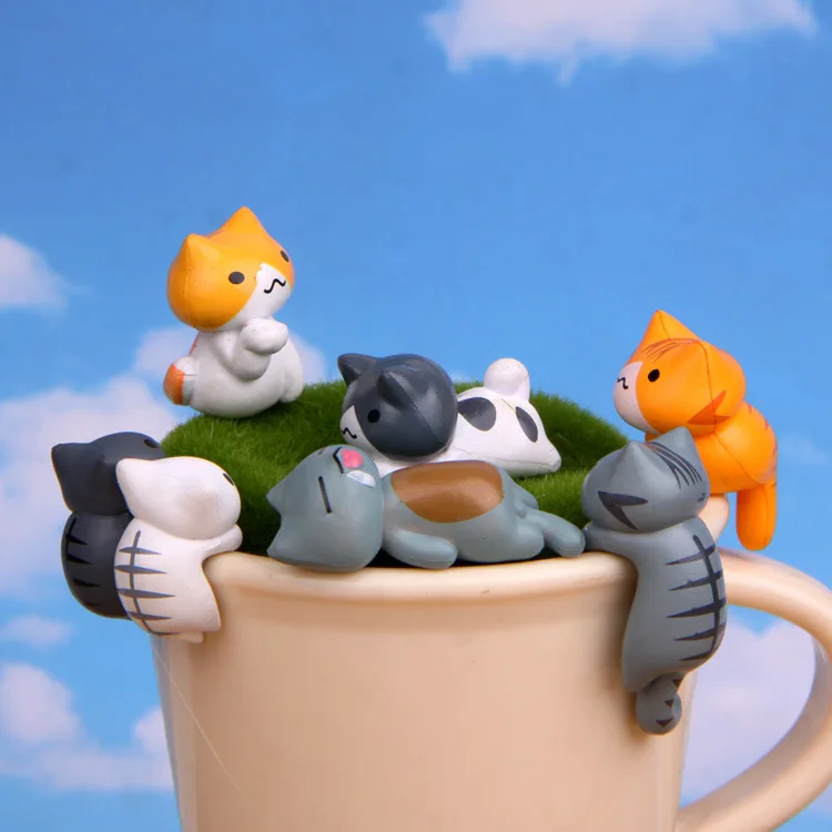 Juego de 6 piezas de gatos de  - Bonsai Garden Japan reseña y precio